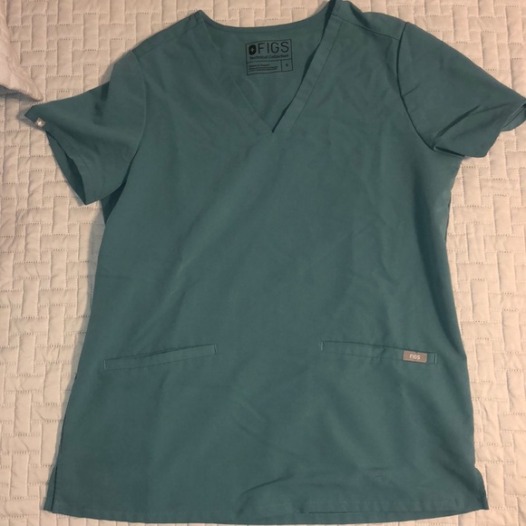 Figs Casma Scrub top in Hydrogreen - Picture 2 of 2